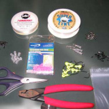 Zubehör zum anfertigen eines Pilkvorfaches