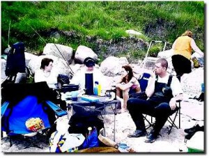 Bootsangeln in Katharinenhof 2002 © MaBoXer