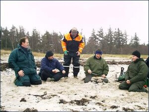 Angeln am Strand von Niobe auf Fehmarn &copy; MaBoXer